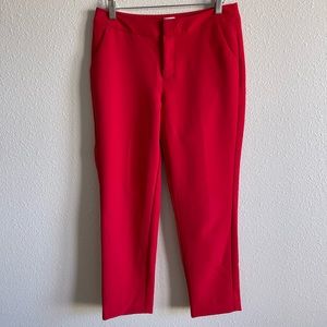 Target Red cropped Slacks